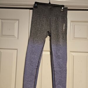 Gymshark Ombre Gray and Blue Kids Leggings